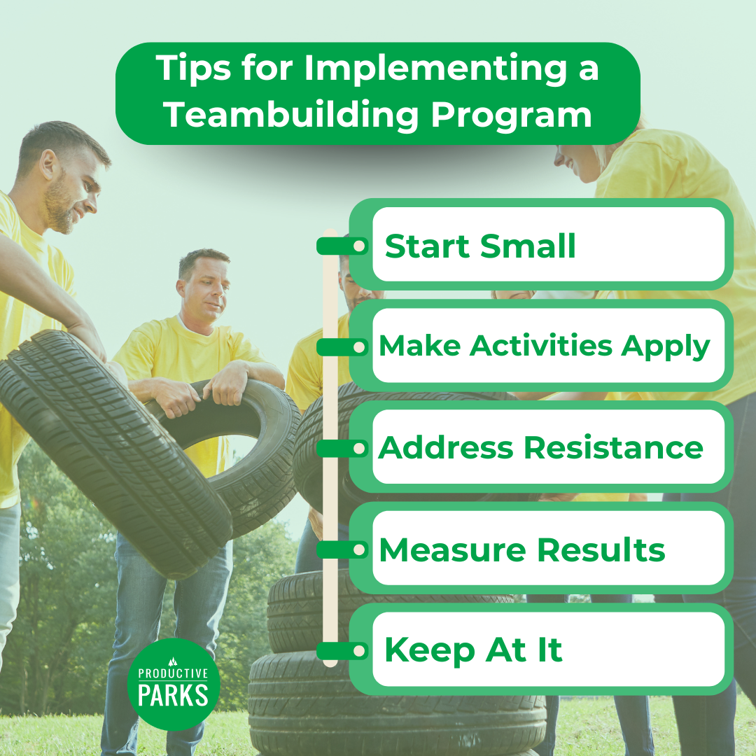infographic Tips for Implementing a Teambuilding Program for Maintenance Teams