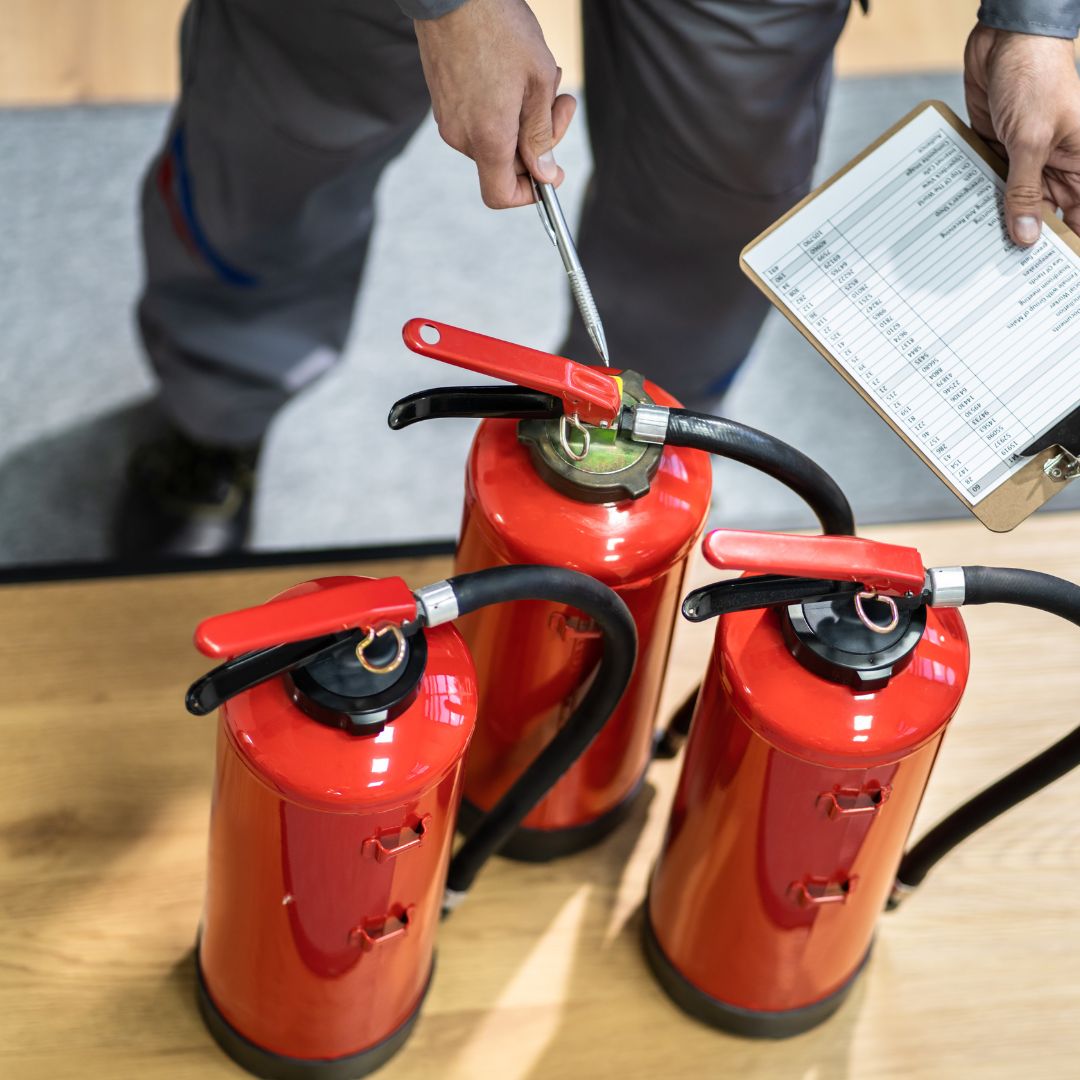 image of a safety inspection as part of a recreation facility maintenance plan