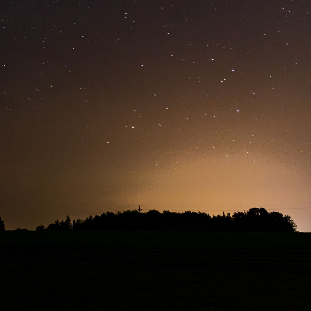 image of light pollution sky glow