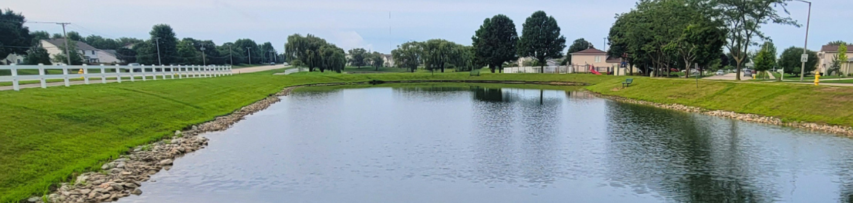 Retention Pond that has been inspected and maintained