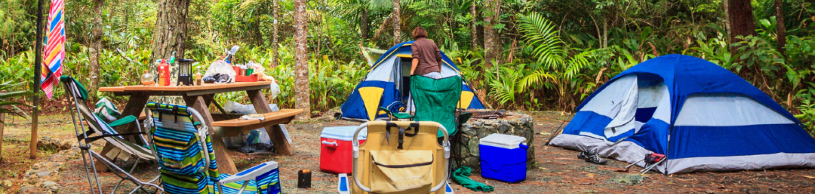 Title image of a campground that has been maintained with the help of a CMMS