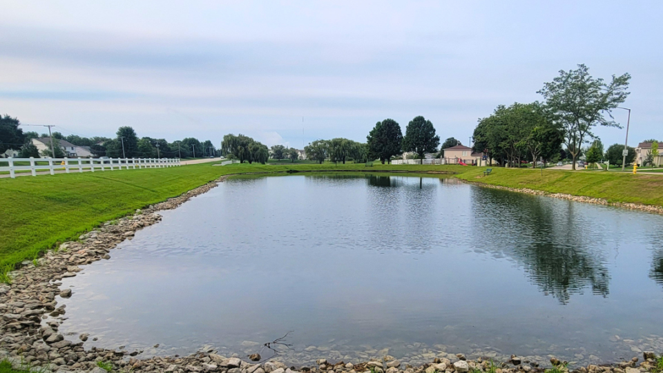 Retention Pond that has been inspected and maintained
