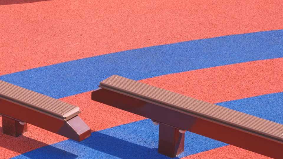 Image of a playground surface made with unitary materials